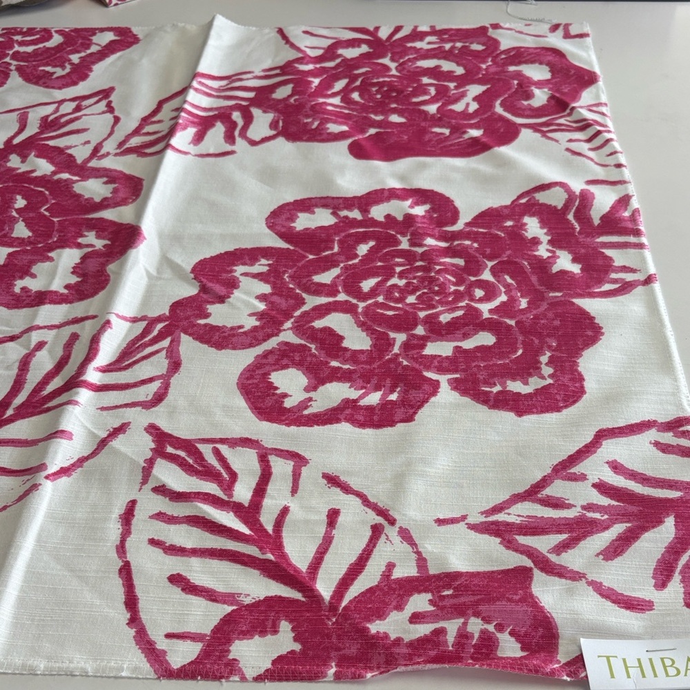 Thibaut Bonita Springs Pink Floral fabric sample